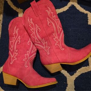 Rollda Cowboy Boots for Women‎ Cowgirl Boots Ladies Western Embroidery Size 7